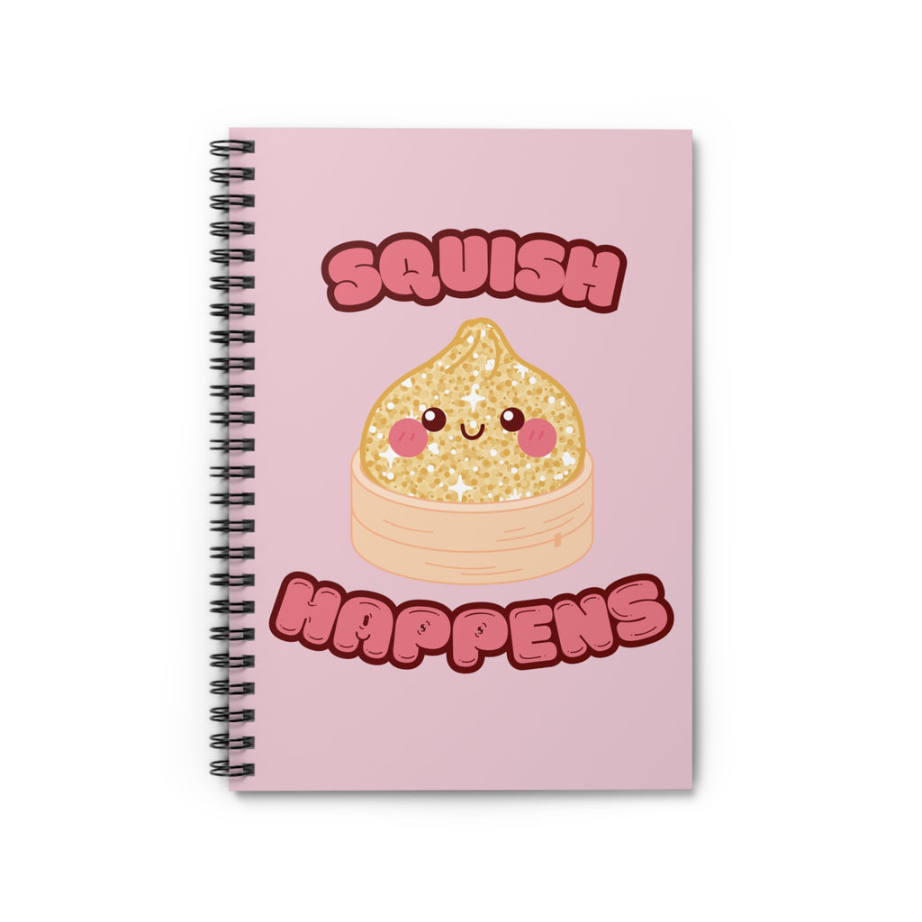 Kawaii 'Squish Happens' Dimsum Spiral Notebook
